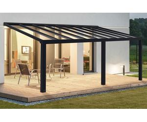 Techos para terrazas de aluminio Stockholm Palram - Canopia 3,4 x 6,6 m gris