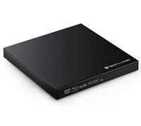 techPulse120 BLU-Ray Lector/Grabadora de BD/CD/DVD Unidad Externa Súper-Slim Portátil con USB 3,0 con 100GB BDXL M-Disc Negro para Mac OS Windows 10/8/7/Vista/SE/98/Linux