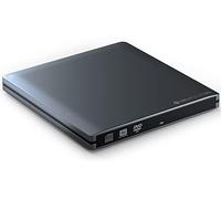 techpulse120 Unidad Externa USB 3.0 DVD CD grabadora de CD de Aluminio Reproductor Gris Superdrive portátil Slim Drive para Ordenador de sobremesa, Ordenador portátil, Ultrabook, Netbook, portátil