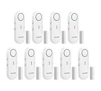 TechRise Sensor de Alarma de Puerta, 3 Ajustes de VolumenAlarma Inalámbrica con Timbre para Instalación Rápida para Casa/Hotel/Apartamento/Garaje (9 pcs)