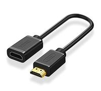 Techrum Cable alargador HDMI de alta velocidad, 20 cm, 4 K a 60 Hz, cable HDMI corto 3D para Fire TV Stick/Roku/Chromecast
