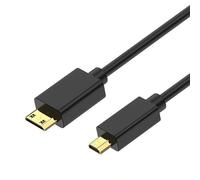 Techrum Cable micro HDMI 4K 60Hz a Mini HDMI, mini HDMI macho a micro HDMI macho, 3D 1080P HDMI tipo D a HDMI tipo C adaptador para Raspberry Pi 5/4, cámara, monitor (80 cm)