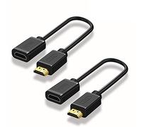 Techrum 2 cables alargador HDMI de alta velocidad, 4 K a 60 Hz, cable HDMI corto, 20 cm, 3D para Fire TV Stick/Roku/Chromecast