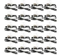 TECHSIDE Micrófono auricular de 2 pines Kenwood cables en espiral | Radio transceptor compatible con TI-F8+ Midland G10 G11V CT890 BaoFeng UV-82 UV5RA Vigilancia seguridad SoftAir 20 unidades