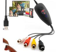 TechSide Video Grabber 2026 | Capturadora de Vídeo y Convertidor VHS a Digital USB 2.0 | Grabador Hi8 DVD PC Mac Windows 11 10 | Digitalizadora de Cintas en Formato MPEG MP4 | Nuevo Software 1080p