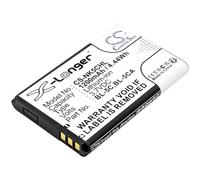 TECHTEK Batería 1200mAh Compatible con [Nokia] 105 (2023), 105 4G (2023), 1100, 1101, 1110, 1110i, 1112, 1200, 1208, 1255, 1280, 1315, 1600, 1650, 2112, 2118, 2255, 2270, 2280, 2285, 2300, 2310, 235