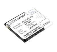 TECHTEK Batería 1300mAh Compatible con [Panasonic] KX-TU150, KX-TU150EXR, KX-TU155, KX-TU155EXCN, KX-TU155EXRN, KX-TU160, KX-TU550 sustituye 454854AR, 454854AR-E FBA