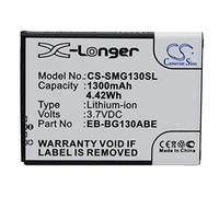 TECHTEK Batería 1300mAh Compatible con [Samsung] Galaxy Star 2 Duos, Galaxy Young 2, Young Duos, II, SM-G130, SM-G130E, SM-G130H sustituye EB-BG130ABE, EB-BG130BBE