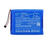 TECHTEK Batería 2000mAh Compatible con [Garmin] DEZL OTR800, DEZL OTR800 MT-S, Overlander sustituye 361-00109-00, 361-00109-05