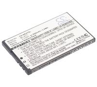 TECHTEK Batería 820mAh Compatible con [Nokia] 5310, 6600 Fold, 6600f, 6700 Slide, 6700s, 7210 Supernova, 7210c, 7210s, 7212c, 7310 Supernova, 7310c, X3, para [Gresso] Cruiser, Grand, Luxor, Regal su