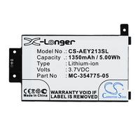 Techtek Batería CS-AEY213SL Compatible con DP75SDI, Kindle Paperwhite 2013, Kindle Paperwhite 6 2015, Kindle Paperwhite 6 Gen, Kindle Touch 3G 6"