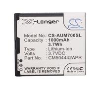 Techtek Batería CS-AUM700SL Compatible con M405, PowerTel M6900, PowerTel M7000, V530 Sustituye Amplicomms CM504442APR