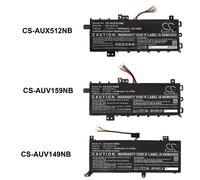 Techtek Batería CS-AUX512NB Compatible con ASUS X712FA-GC102T, R564DK, V5000FA, V5000FB, VivoBook 15 R564DA-EJ889T, VivoBook 15 R564DA-EJ960T,