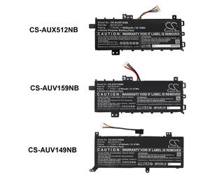 Techtek Batería CS-AUX512NB Compatible con ASUS X712FA-GC102T, R564DK, V5000FA, V5000FB, VivoBook 15 R564DA-EJ889T, VivoBook 15 R564DA-EJ960T,