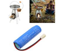 Techtek Batería CS-BCS100SL Compatible con BaseCamp Stove Sustituye Biolite INR18650