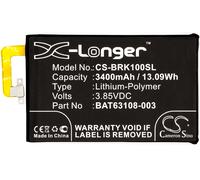 Techtek Batería CS-BRK100SL Compatible con BBB100-1, BBB100-1 TD-LTE, BBB100-2, BBB100-3, BBB100-6, DTEK70, KEYone, Mercury Sustituye BlackBerry