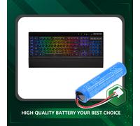 Techtek Batería CS-CRK570XL Compatible con K57, K57 RGB Wireless Gaming Keyboard Sustituye Corsair RDJ15