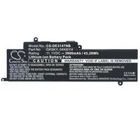 Techtek Batería CS-DE3147NB Compatible con INS13WD-3308T, INS13WD-3508T, INS13WD-3608T, INS13WD-4308T, INS13WD-4508T, INS13WD-5508T, Inspiron 11