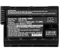 Techtek Batería CS-ENEL15MX Compatible con 1 V1, Coolpix D7000, D500, D600, D610, D7000, D7100, D7200, D750, D7500, D780, D800, D800E, D810,