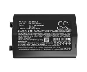 Techtek Batería CS-ENEL4 Compatible con D2H, D2Hs, D2X, D2Xs, D3, D3S, D3X, F6 Sustituye NiKon EN-EL4, EN-EL4a, EN-EL4e
