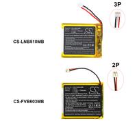 Techtek Batería CS-FVB603MB Compatible con Babyline 5.1 (2 wires version), BM603, CAM-S2, VB601, VB603, VB605 Sustituye Floureon 79232