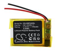 Techtek Batería CS-GRF245SL Compatible con Forerunner 245, Forerunner 245 Music Sustituye Garmin 361-00086-11