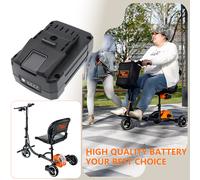 Techtek Batería CS-HBL481PW Compatible con 3 Wheel Power Mobility Scooter, 3 Wheel Power Mobility Scooter Plus, 330 LBS Portable Wheelchair, 4