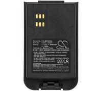 Techtek Batería CS-IMP002SL Compatible con Isatphone 2 Sustituye Inmarsat 136081, SAS2, VKB 56426 702 097, VKB 56426 702 098