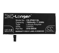 Techtek Batería CS-IPH611XL Compatible con A1633, A1688, A1691, A1700, iPhone 6s Sustituye Apple 616-00036