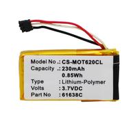Techtek Batería CS-MOT620 ompatible con DECT 6.0, IT6, IT6-2, Motoactv Sustituye Motorola 61638C, SNN5904A
