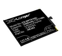 Techtek Batería CS-NKT810SL Compatible con 8.1, TA-1119, TA-1128 Sustituye Nokia HE362, HE363, HE377