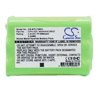 Techtek Batería CS-NTL740 ompatible con 81010, T7406E Sustituye Nortel 95AAAHC3BX, 95AAAHC3BXZ, CPH-525, NT8B45AH, NT8B45AN