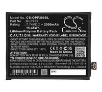 Techtek Batería CS-OPF200SL Compatible con Find X2, PDEM10 Sustituye Oppo BLP769