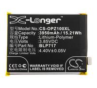 Techtek Batería CS-OPZ100XL Compatible con 1979, CPH1979, PCDM10, PCDT10, Reno Z, Reno Z Dual SIM, Reno Z Dual SIM TD-LTE Sustituye Oppo BLP717