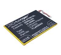 Techtek Batería CS-OT961SL Compatible con One Touch Pixi 7, OT-9006W Sustituye Alcatel TLP028AC, TLp028AD, TLp034B