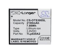 Techtek Batería CS-OTS300SL Compatible con 5065W-2DALUS2, One Touch POP S3, One Touch POP Star, One Touch Pop Star 4G, One Touch Pop Star 4G Dual