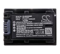 Techtek Batería CS-SDX500MX Compatible con FDR-AX33, FDR-AX40, FDR-AX45, FDR-AX53, FDR-AX60, FDR-AX700, FDR-AXP33, HDR-CX450, HDR-CX625,