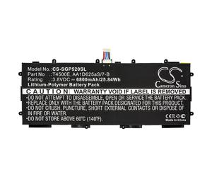 Techtek Batería CS-SGP520SL Compatible con Galaxy Tab 3 10.1, GT-P5200, GT-P5210, GT-P5220 Sustituye Samsung AA1D625aS/7-B, T4500E