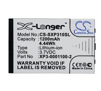 Techtek Batería CS-SXP310SL Compatible con Sonim XP3-S, XP3 Enduro Sustituye Socketmobile XP3-0001100-2