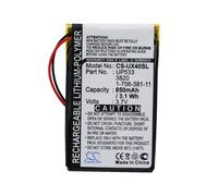 Techtek Batería CS-UX40SL Compatible con Clie PEG-UX40, Clie PEG-UX50 Sustituye Sony 1-756-381-11, UP553