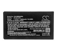 TECHTEK Baterías 2600mAh Compatible con [Brother] RJ-2030, RJ-2050, RJ-2140, RJ-2150 sustituye PA-BT-003