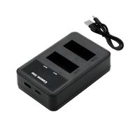 Techtek Cargador DF-CNX700UH Compatible con EOS 100D, EOS Kiss X7, EOS M, EOS M2, EOS SL1, EOS-M, EOS-M10, EOS-M100, EOS-M2, EOS-M50, OS-M,