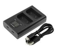 Techtek Cargador DF-LXM100UH Compatible con OM SYSTEM OM-1, OM-1 Mirrorless Sustituye OLYMPUS BLX-1