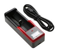 Techtek Cargador DF-MDH04 Compatible con 10440, 13450, 14430, 14500, 14650, 16340, 16500, 16650, 17335, 17500, 17650, 18350, 18490, 18500, 18650,