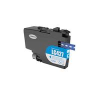 Techtek Cartucho de Tinta 16.5ml Compatible con [Brother] HL-J 6010 DW, MFC-J 5955 DW, MFC-J 6950, 6955 6957 6957 DWT, 6959 sustituye LC-427 (LC427C)