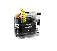 Techtek Cartucho de Tinta 28ml Compatible con [Brother] DCP-J 4110 DW, DCP-J 4110 W, MFC-J 4310 DW, MFC-J 4410 4510 4610 4710 sustituye LC-127 (LC127XLBK)