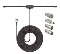TECHTOO Antena de radio FM compatible con radio FM Receptor estéreo para el hogar AV Audio Video Home Theater Receptor estéreo de Pioneer Onkyo Yamaha Marantz Bose Wave Music System (Kit3)