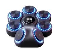 TechVizrs Music Boxing Machine, Gancho Máquina de Boxeo Musical para Adultos, con Luces LED, Bluetooth, 9 Modos de Velocidad, Cajas de música para casa y Gimnasio