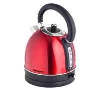 Techwood TBI-1845 - Hervidor retro inalámbrico (1,8 L, acero inoxidable), color rojo