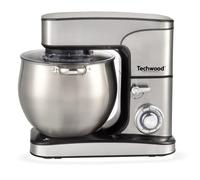 Techwood TRO-1226, Robot de pastelería, multifunción, con cuenco de acero 712L, 2000 W, 3/1, batidor, picadora de acero inoxidable